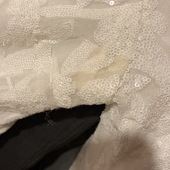 Beautiful White Dress with Slit ( will need a dry clean ) - Picture 15 of 16